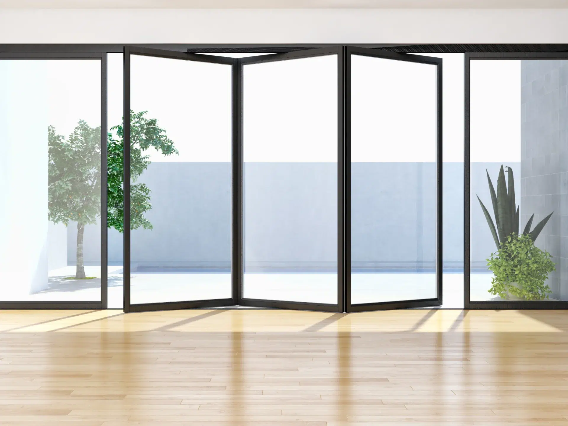 VLX 100 Bifold / Folding Door in Pompano Beach, FL | TruePane Windows & Doors - detail 1