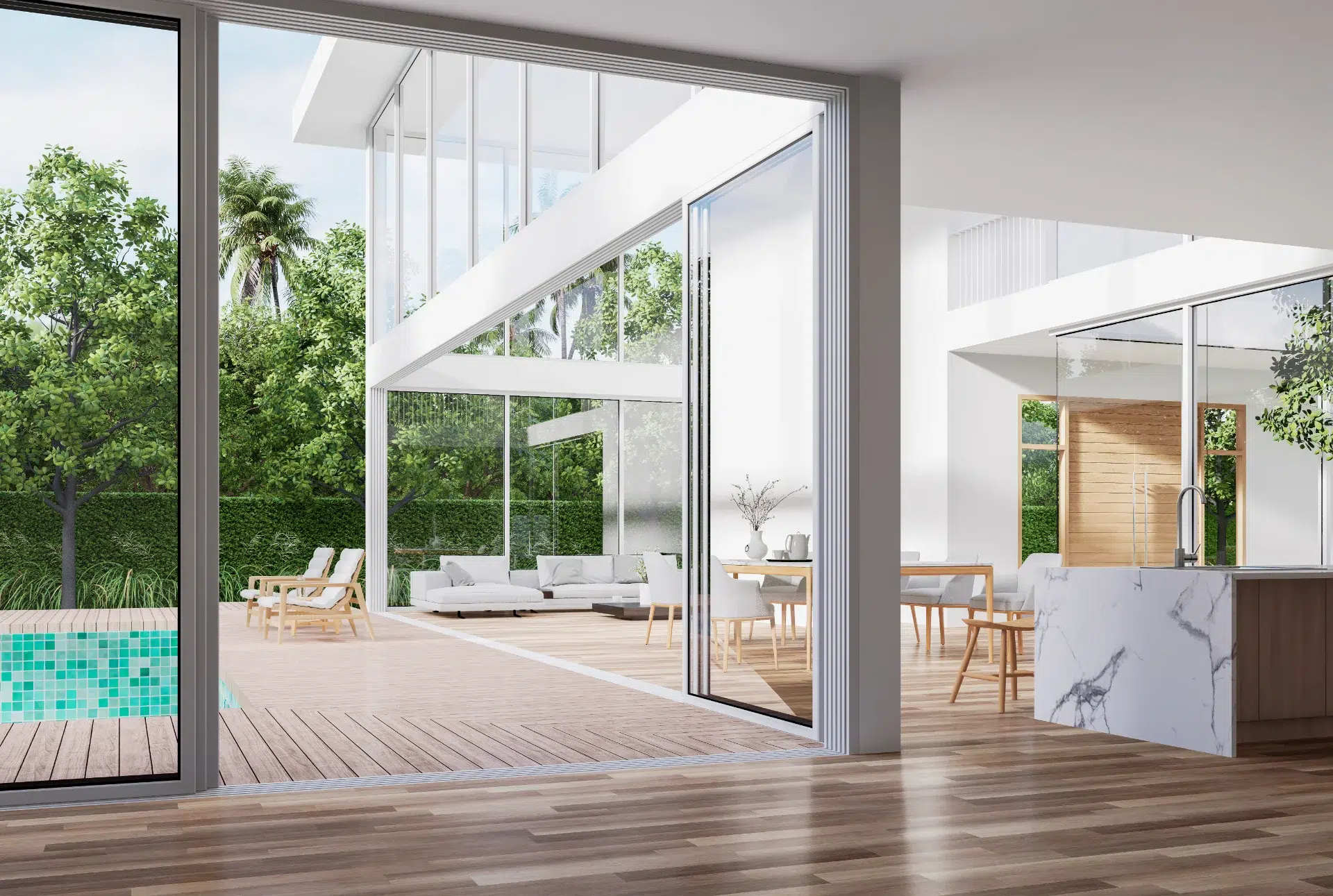 VLX 138 Panoramic Sliding Door in Pompano Beach, FL | TruePane Windows & Doors - detail 1